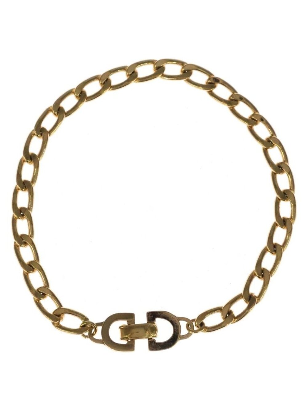 Dior CD Logo Chain Gold Necklace